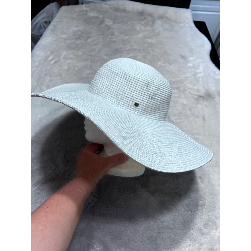 Betmar New York Wide Brim Womens Sun Hat White Pre-Owned